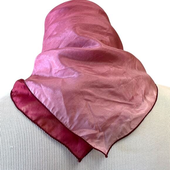 Ted Lapidus Vintage Silk Pocket Square Handkerchief 1980s GVC - Picture 6 of 9